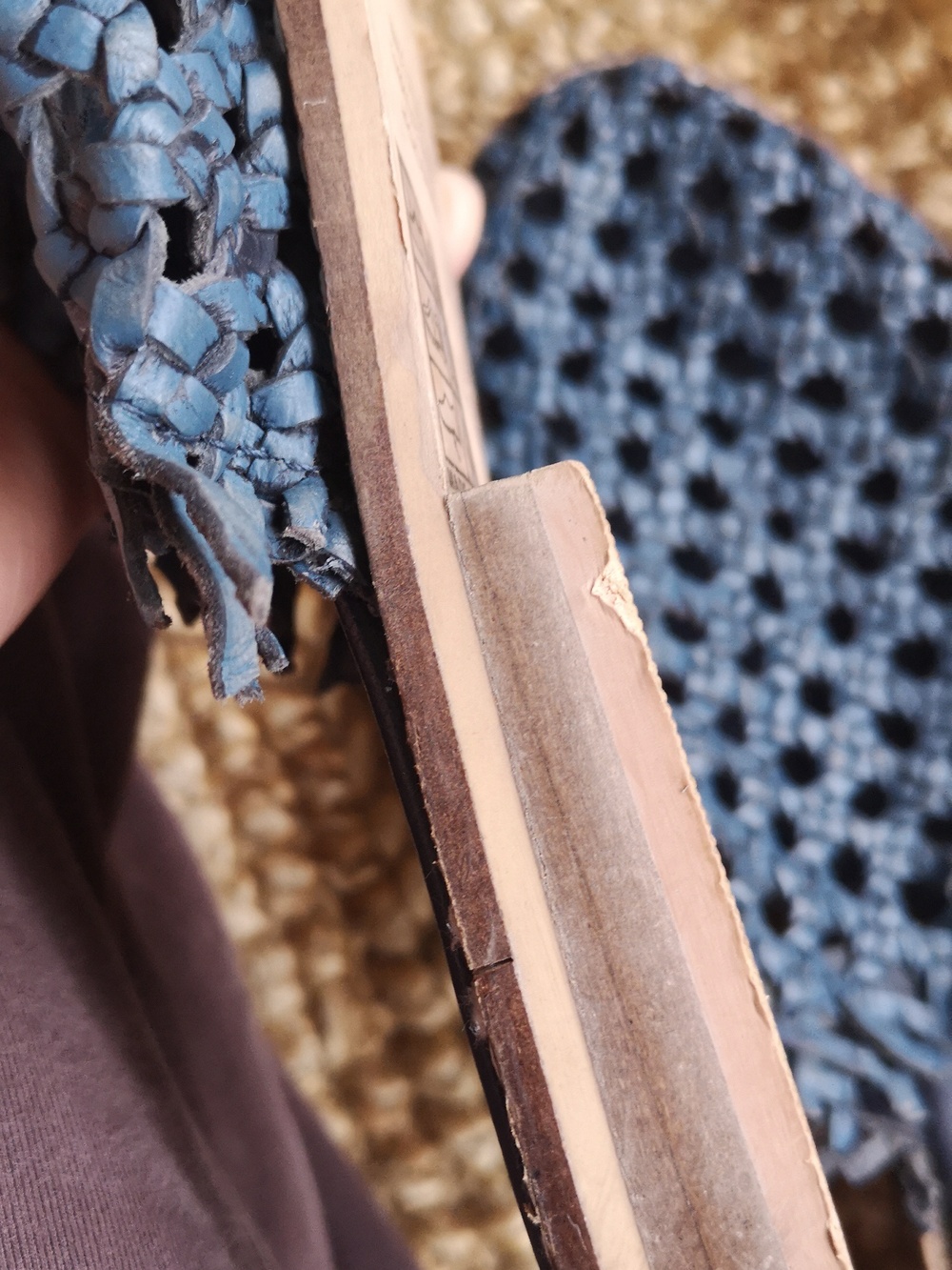 Free People blue woven leather flats - Picture 15 of 15